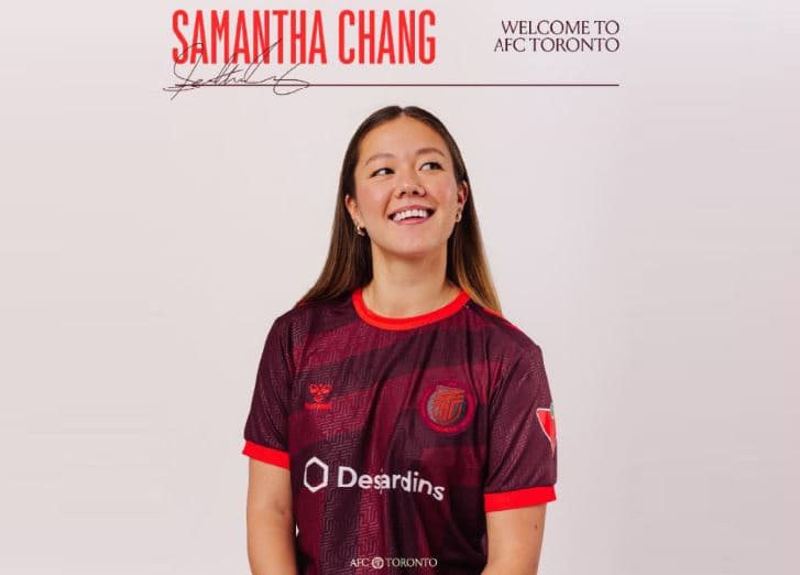 한국계 사만다 창, AFC 토론토 전격 입단… 밴쿠버 라이즈에서 이적