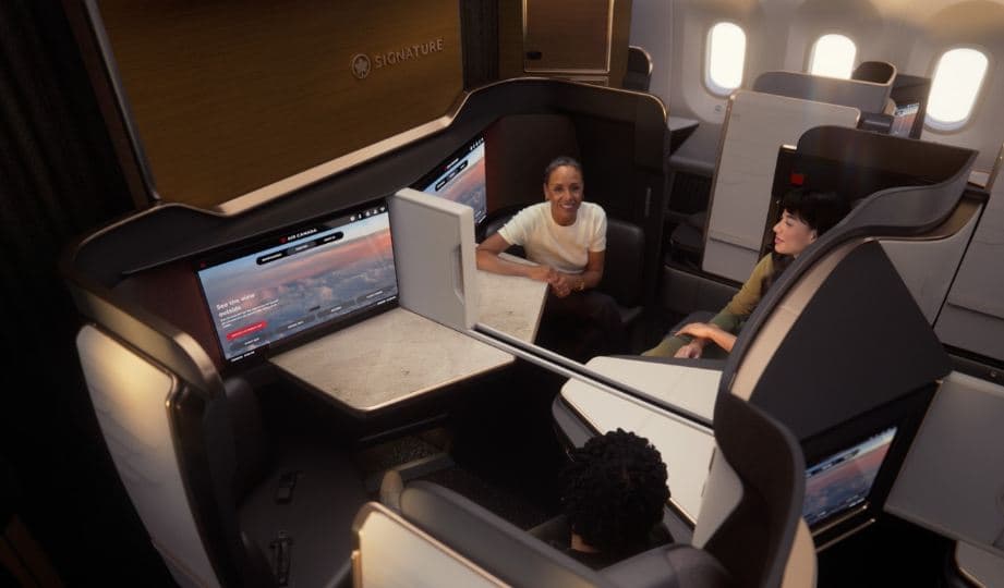 "비행기야 호텔이야" 에어캐나다, 침대형 좌석에 4K 스크린까지