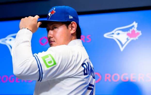 “딸이 고른 팀이 블루제이스”… 일본 거포 오카모토 가즈마, 토론토 입단