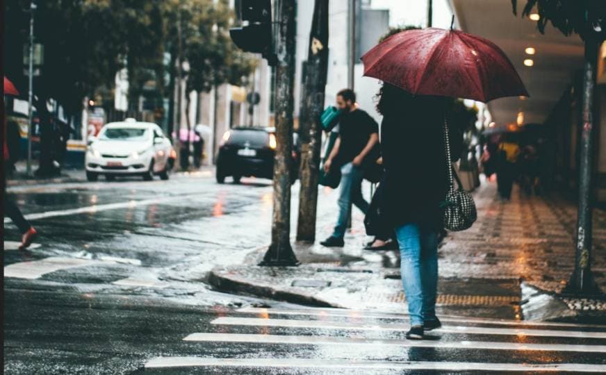 온주 남부 '폭우 경보' 발령… 지면 포화로 도로 침수 비상