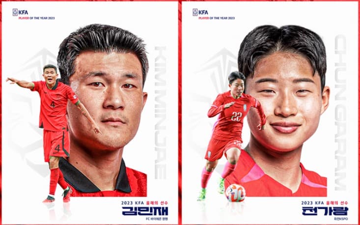 대한축구협회 '2023 최고의 선수는 김민재'