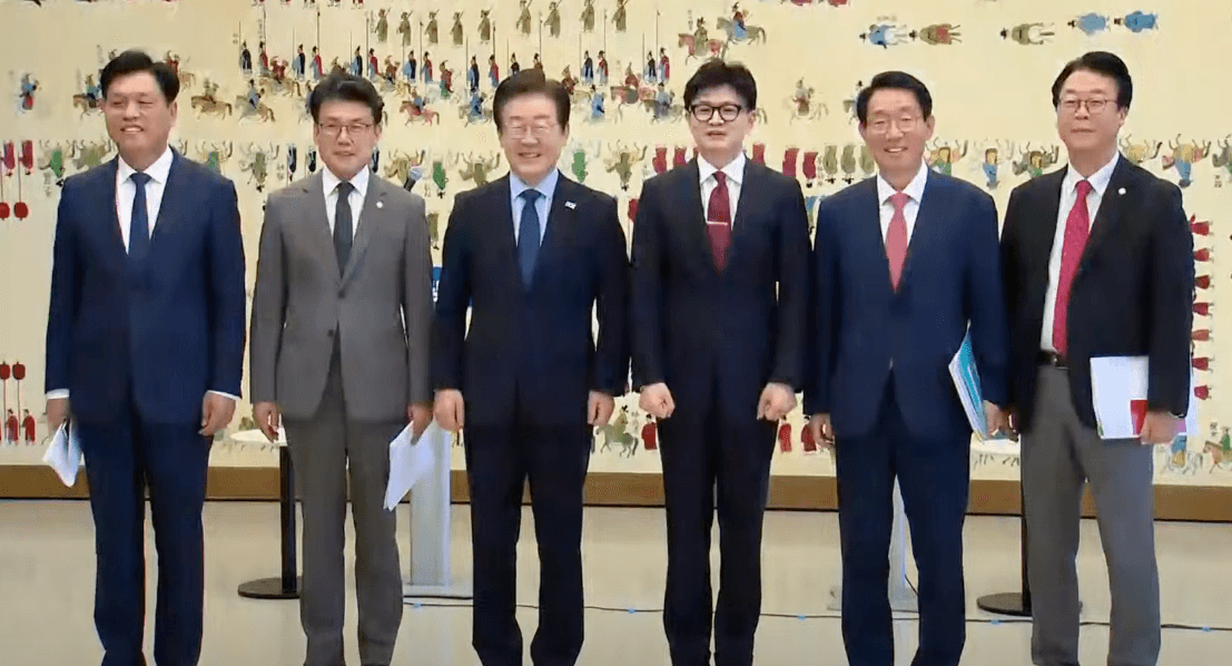 한동훈·이재명 여야 대표 "민생 공통공약 추진 기구 만든다"