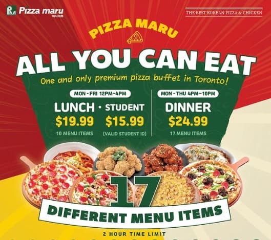 피자마루 다운타운점, 평일 '올유캔잇' 운영
