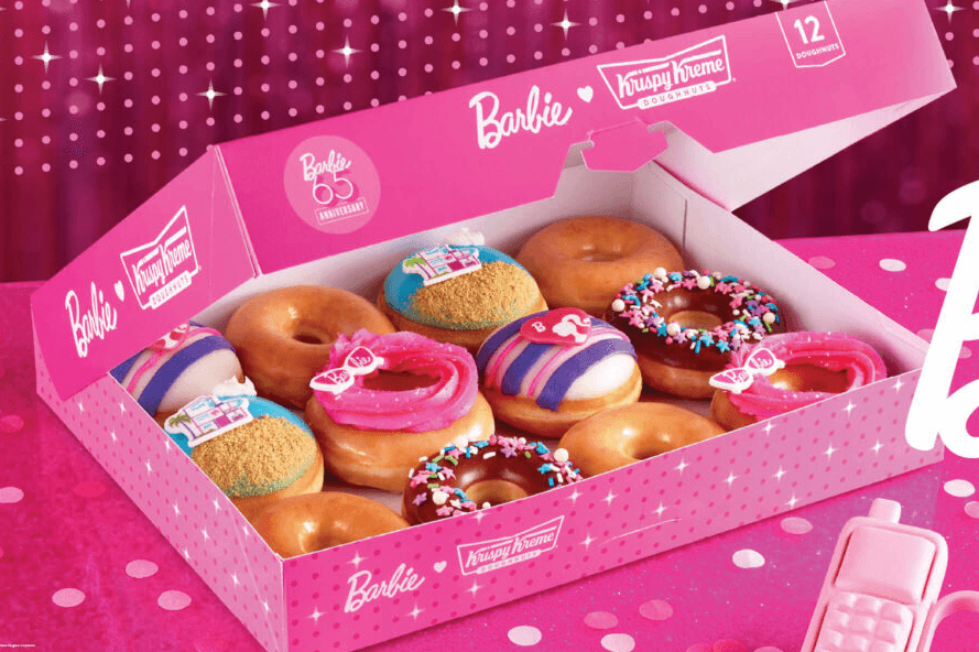 크리스피크림 도넛 '바비 콜라보 도넛' 한정 판매