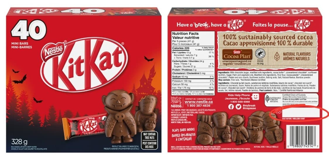 네슬레캐나다 '킷캣 초콜릿 리콜'