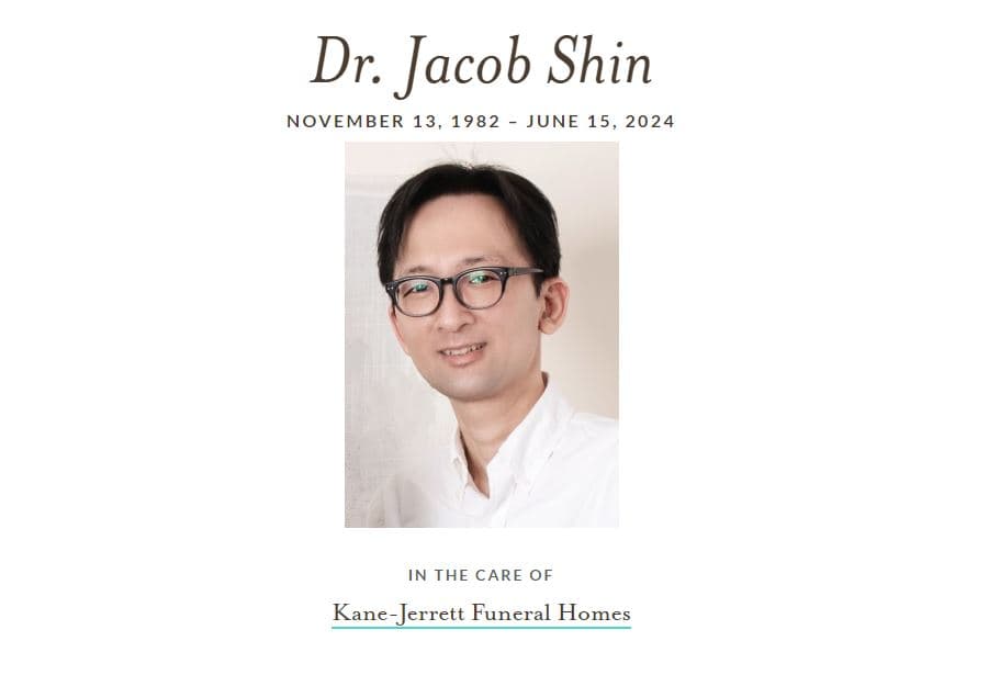 [부고] 제이콥 신 박사 별세 '향년 41세'