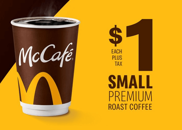 맥도날드 전국 매장 '커피 1달러' 행사 시작