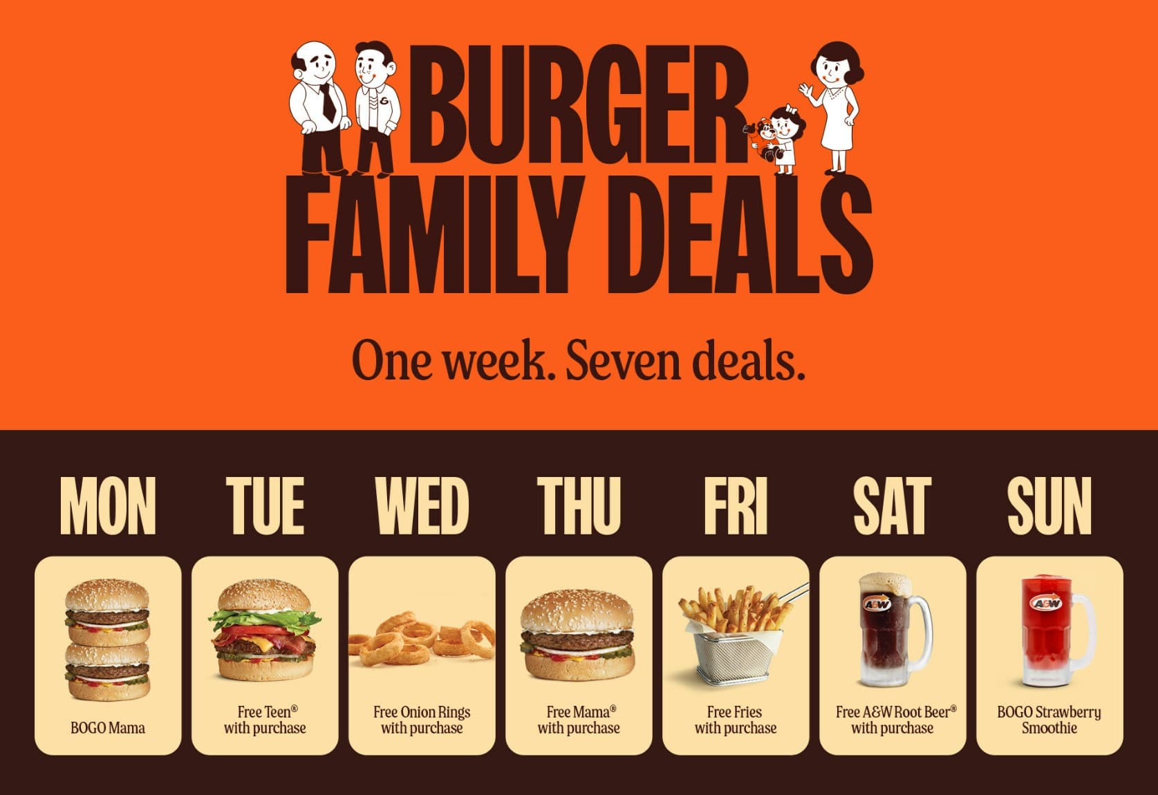 A&W 패밀리데이 기념 '패밀리딜 행사'