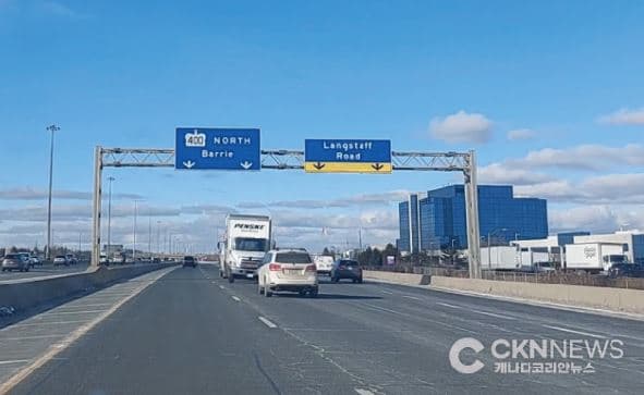 온타리오주, 400고속도로 10차선으로 확장한다