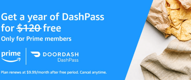 아마존 프라임 "도어대시 1년 무료 이용권" 제공