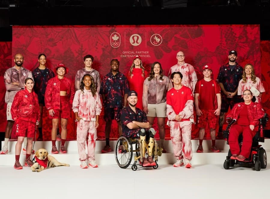 룰루레몬 '파리올림픽 캐나다 선수단복' 공개