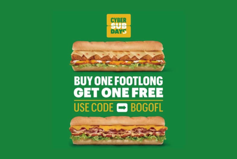 서브웨이, 풋롱사이즈 샌드위치 '1+1' 행사 진행